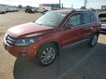 2013 Volkswagen Tiguan S Red vin: WVGBV3AX7DW110811