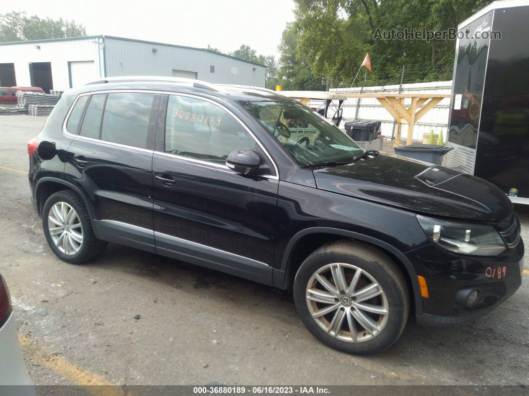 2013 Volkswagen Tiguan Se Black vin: WVGBV3AX7DW563682