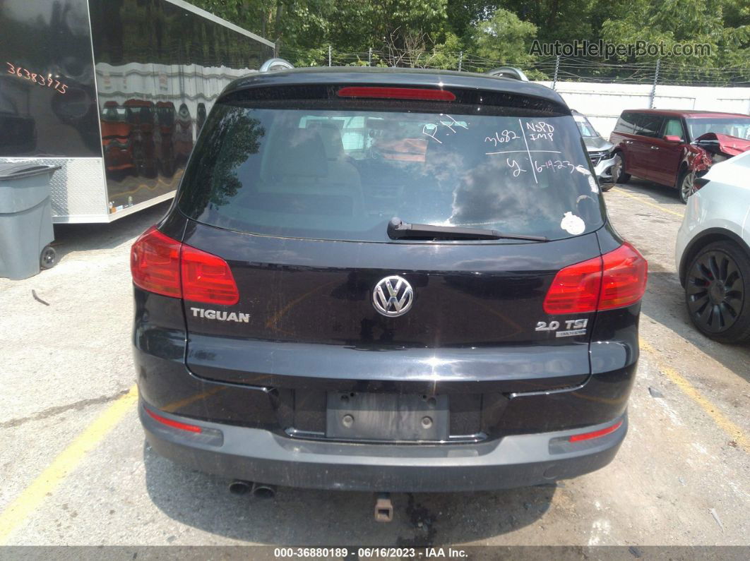 2013 Volkswagen Tiguan Se Черный vin: WVGBV3AX7DW563682