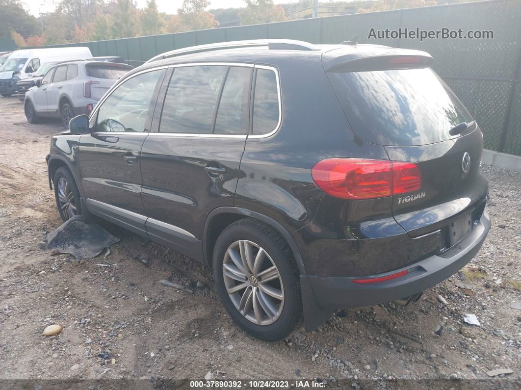 2013 Volkswagen Tiguan Se Black vin: WVGBV3AX8DW599963