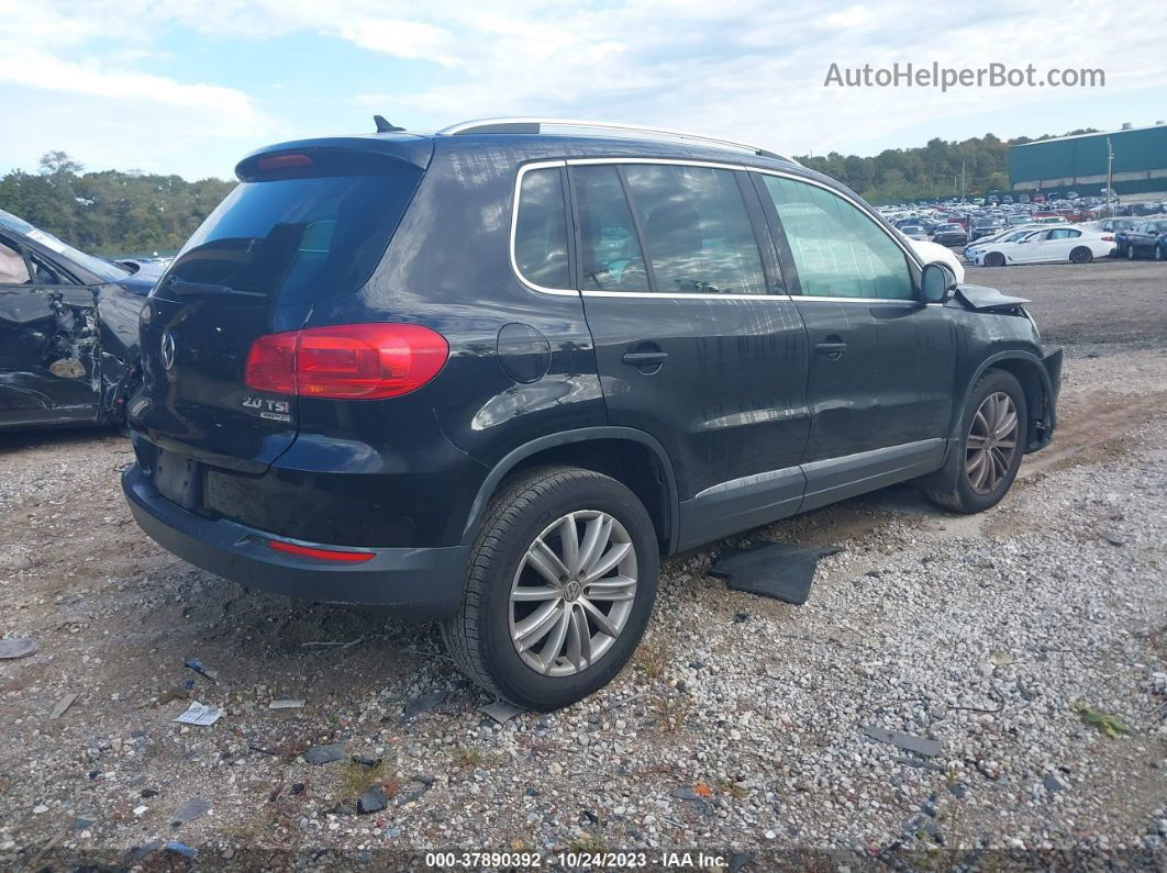 2013 Volkswagen Tiguan Se Black vin: WVGBV3AX8DW599963