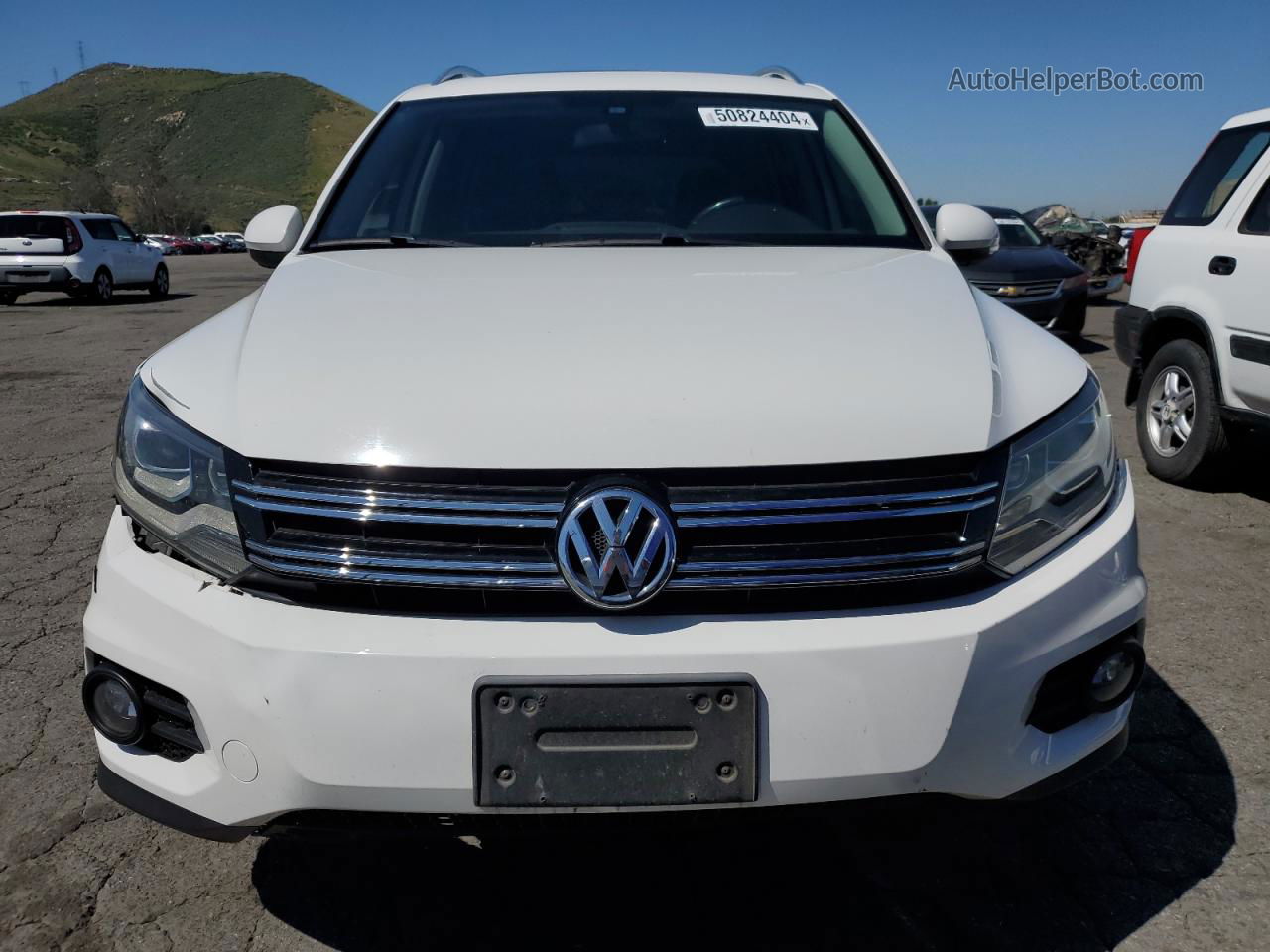 2013 Volkswagen Tiguan S White vin: WVGBV3AX8DW618348