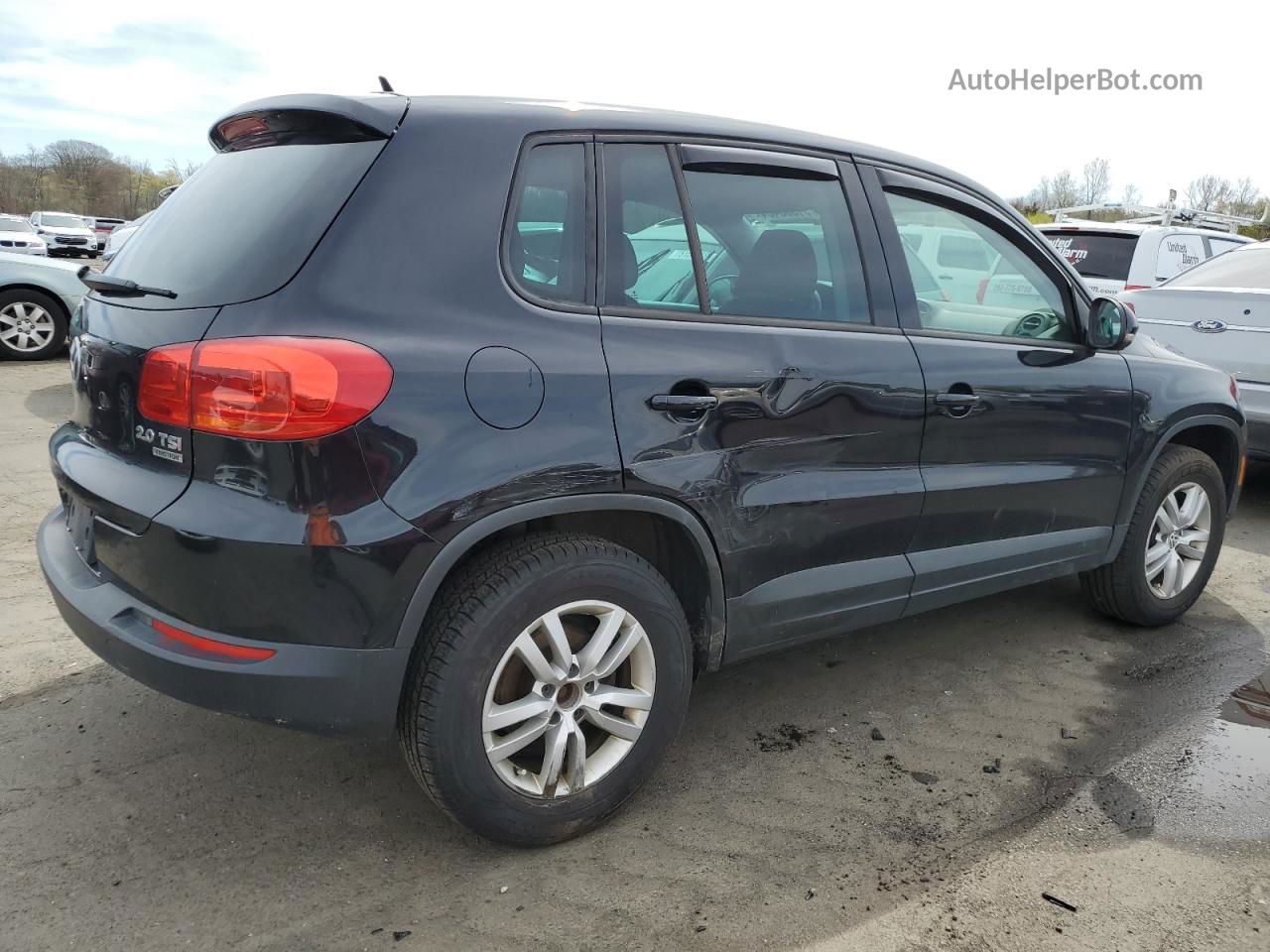 2013 Volkswagen Tiguan S Black vin: WVGBV3AX9DW559648