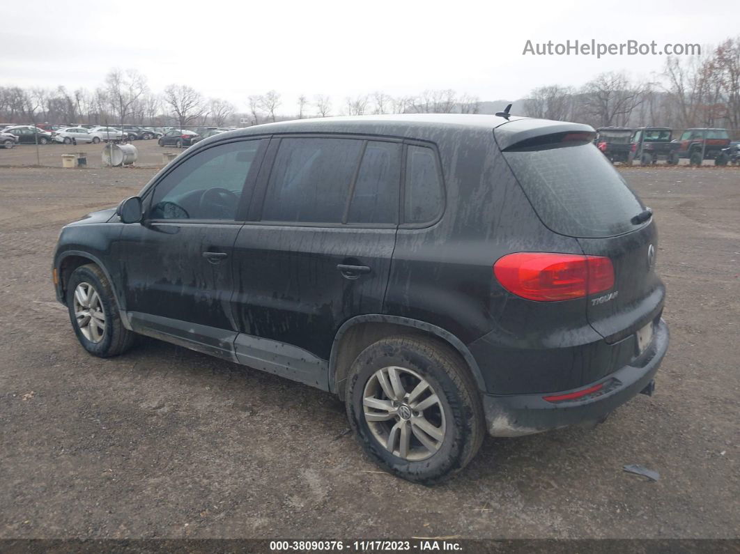 2013 Volkswagen Tiguan S Black vin: WVGBV3AX9DW560945