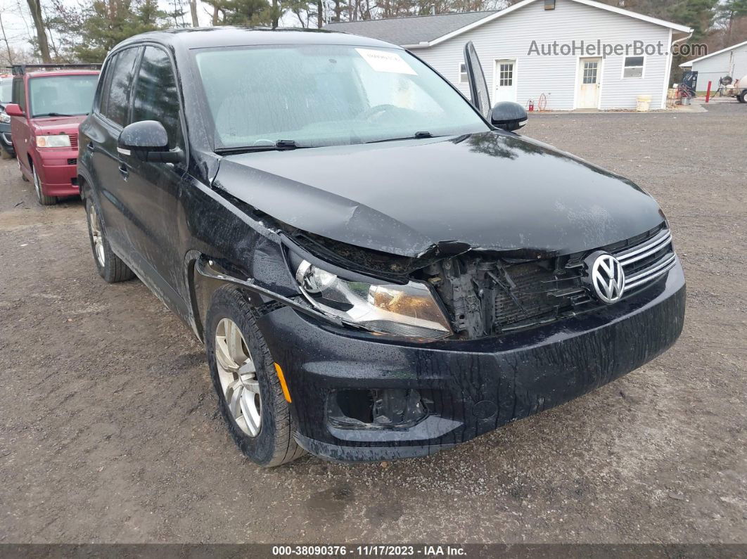 2013 Volkswagen Tiguan S Черный vin: WVGBV3AX9DW560945