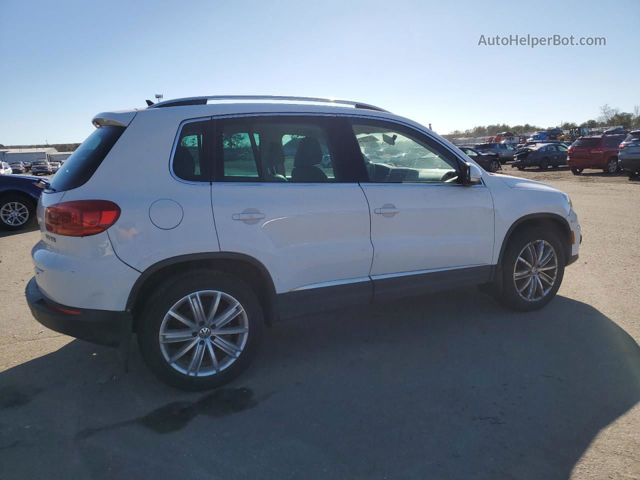 2013 Volkswagen Tiguan S White vin: WVGBV3AX9DW590561