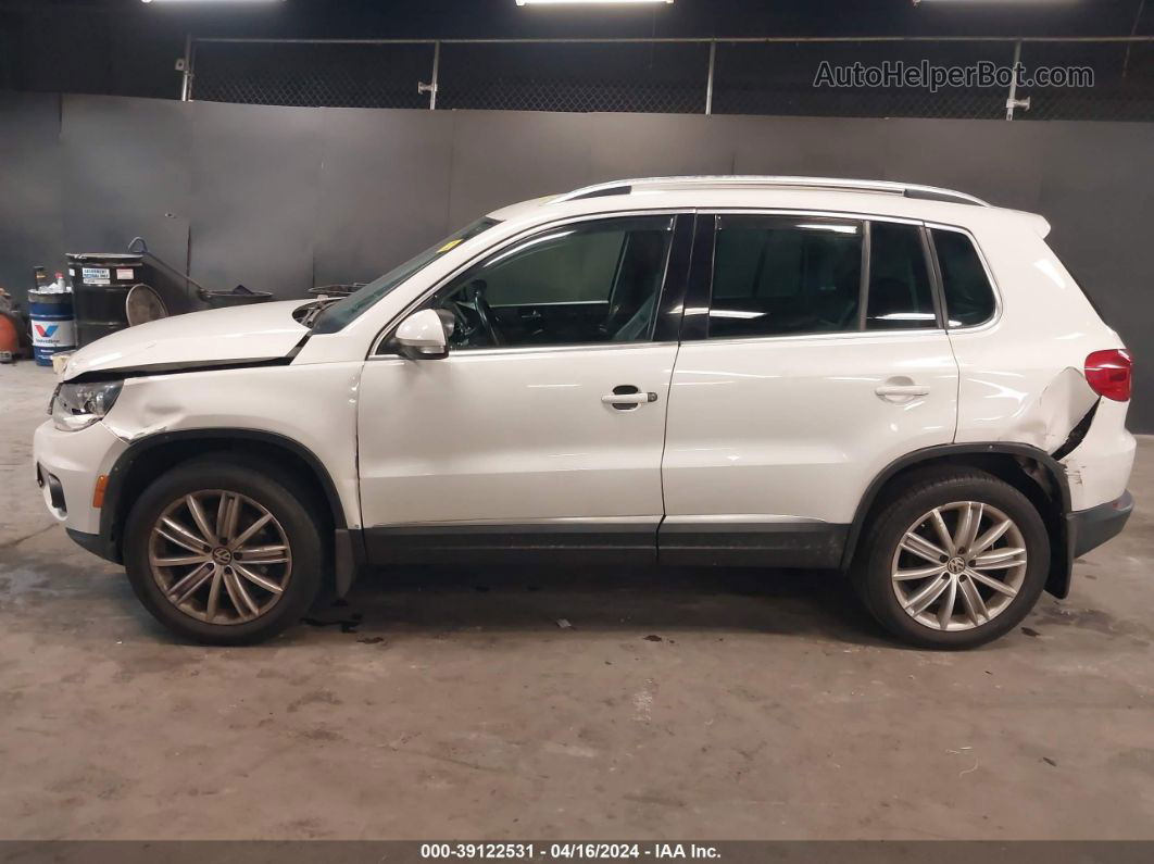 2013 Volkswagen Tiguan Se White vin: WVGBV3AX9DW599566