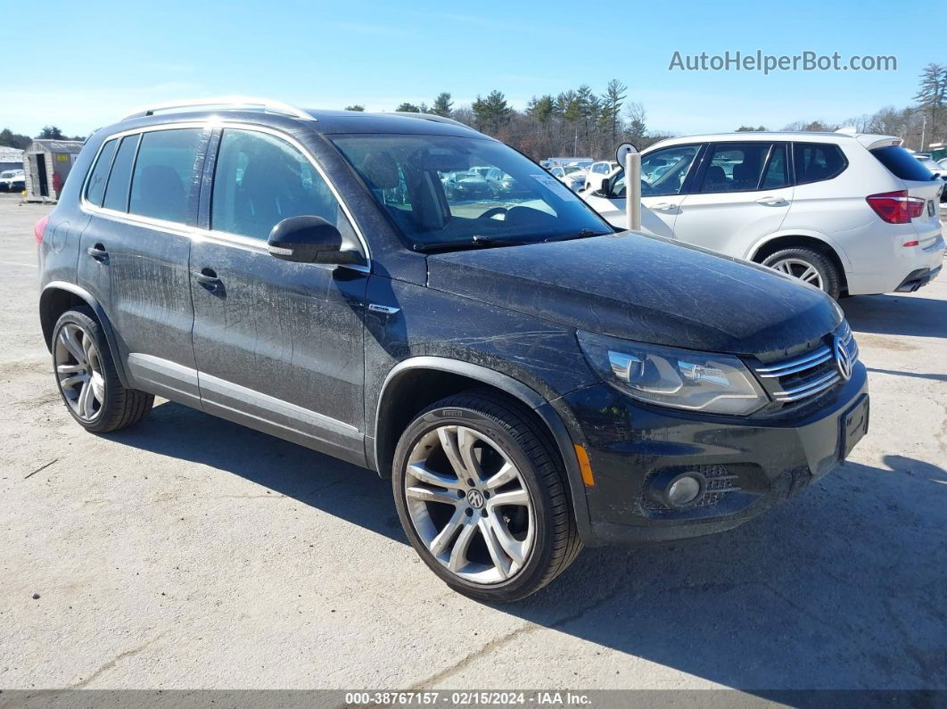 2013 Volkswagen Tiguan Sel Черный vin: WVGBV3AX9DW617631