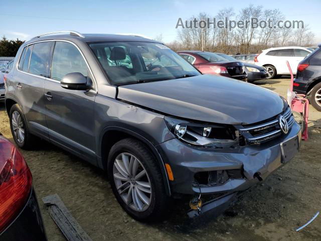 2013 Volkswagen Tiguan S Gray vin: WVGBV3AXXDW080283