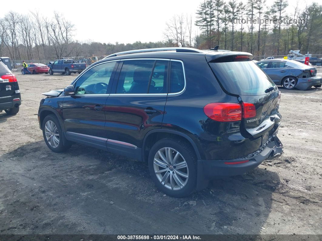 2013 Volkswagen Tiguan Se Black vin: WVGBV3AXXDW576524