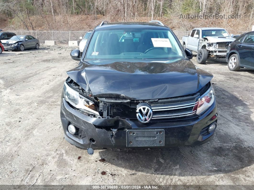 2013 Volkswagen Tiguan Se Black vin: WVGBV3AXXDW576524