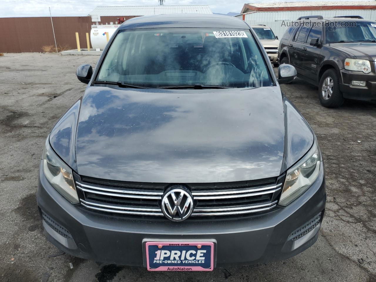 2013 Volkswagen Tiguan S Charcoal vin: WVGBV3AXXDW592478