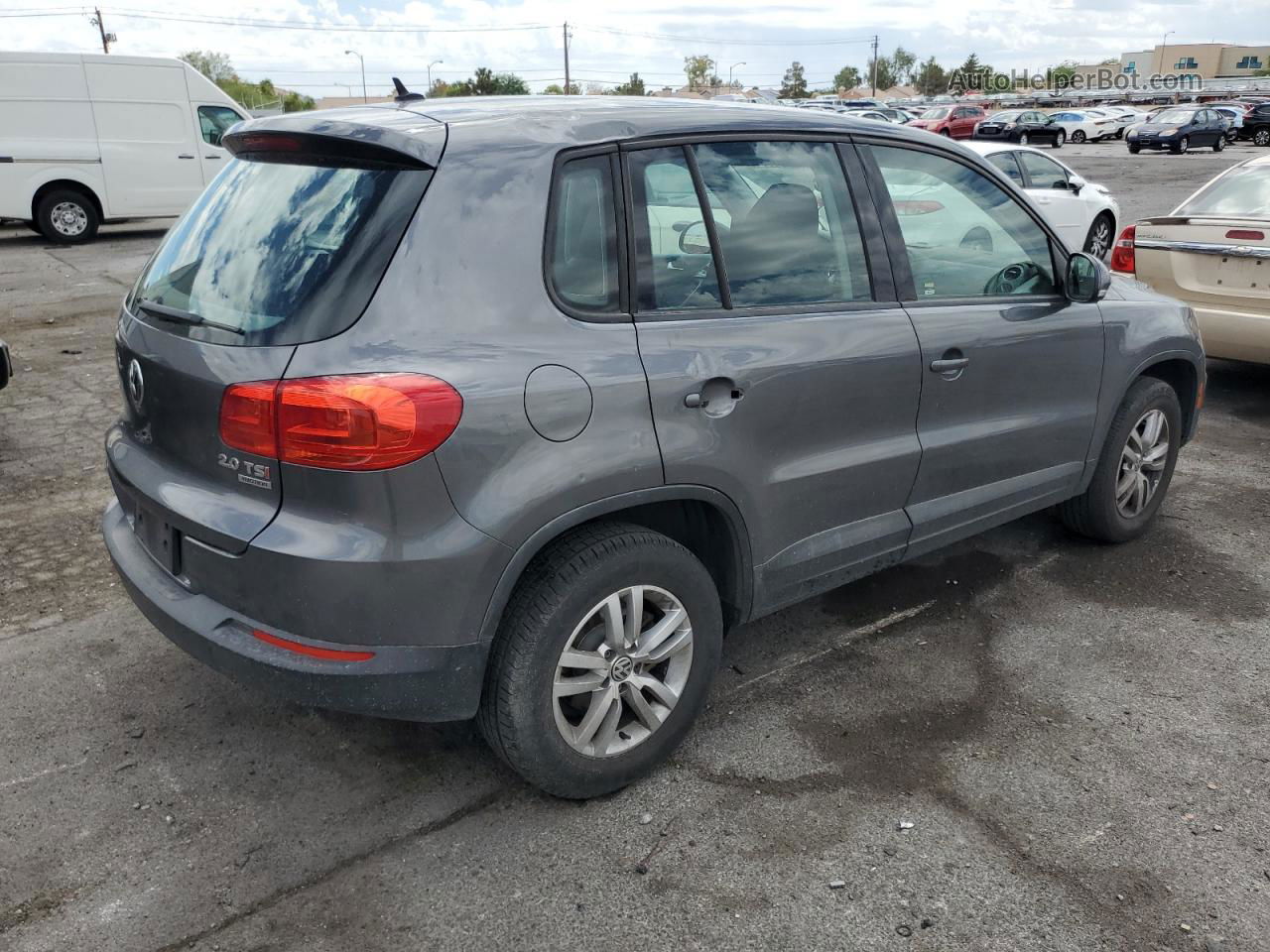 2013 Volkswagen Tiguan S Угольный vin: WVGBV3AXXDW592478