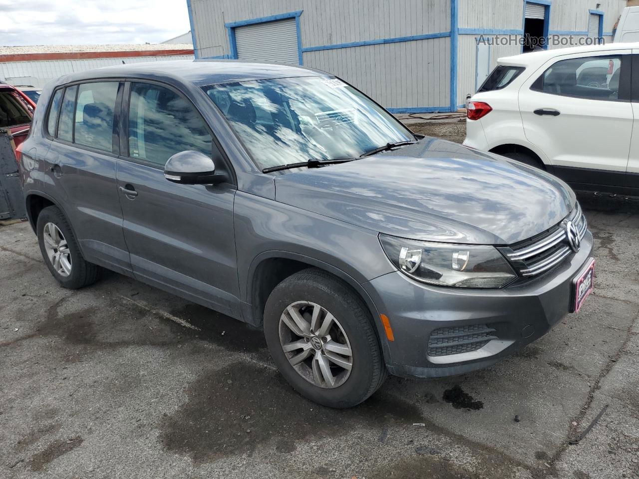 2013 Volkswagen Tiguan S Угольный vin: WVGBV3AXXDW592478