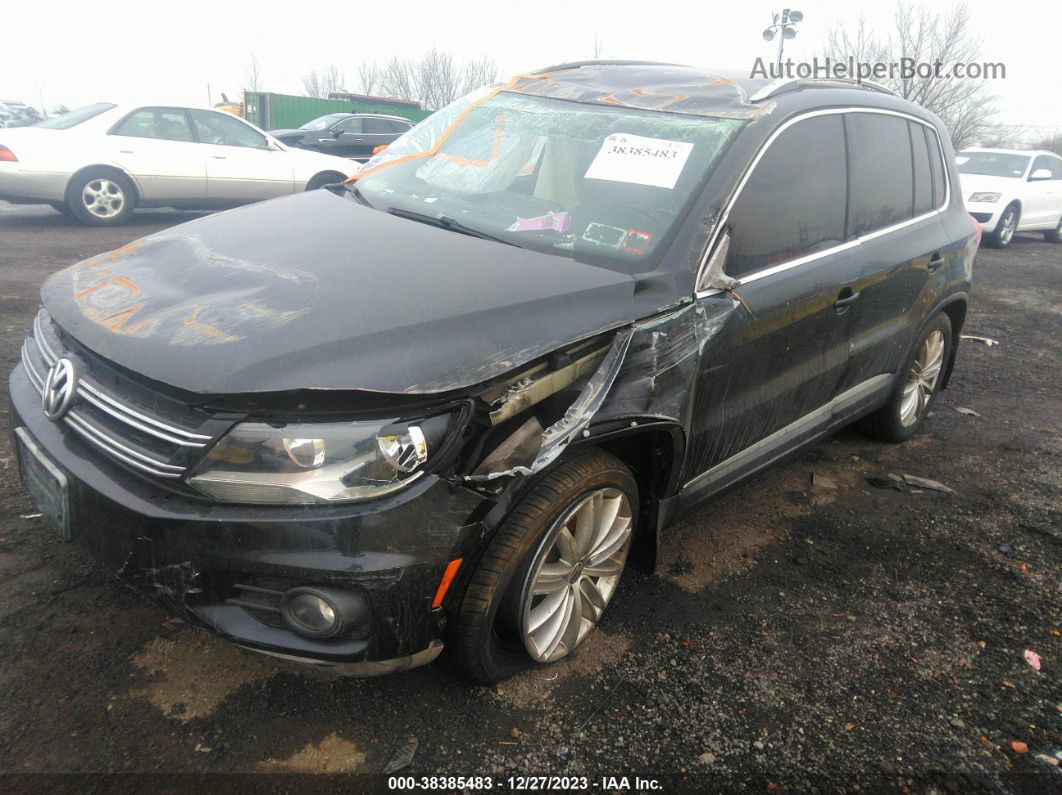 2013 Volkswagen Tiguan Se Black vin: WVGBV3AXXDW598796