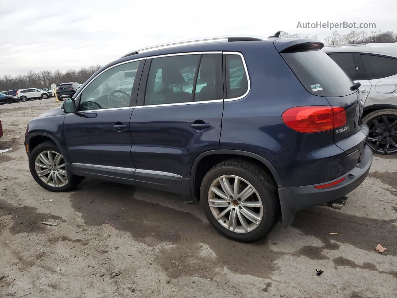 2013 Volkswagen Tiguan S Blue vin: WVGBV3AXXDW600255