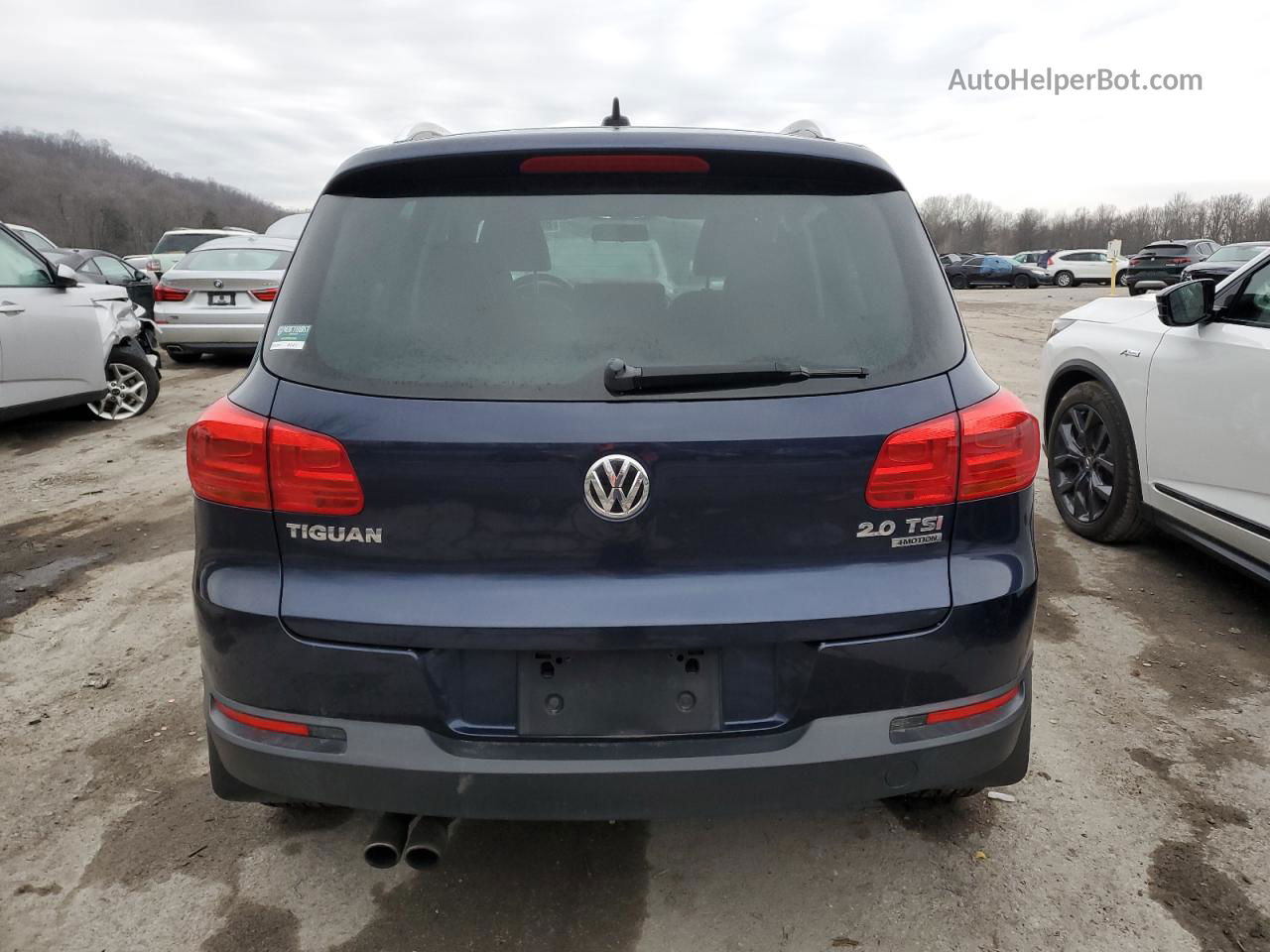 2013 Volkswagen Tiguan S Blue vin: WVGBV3AXXDW600255