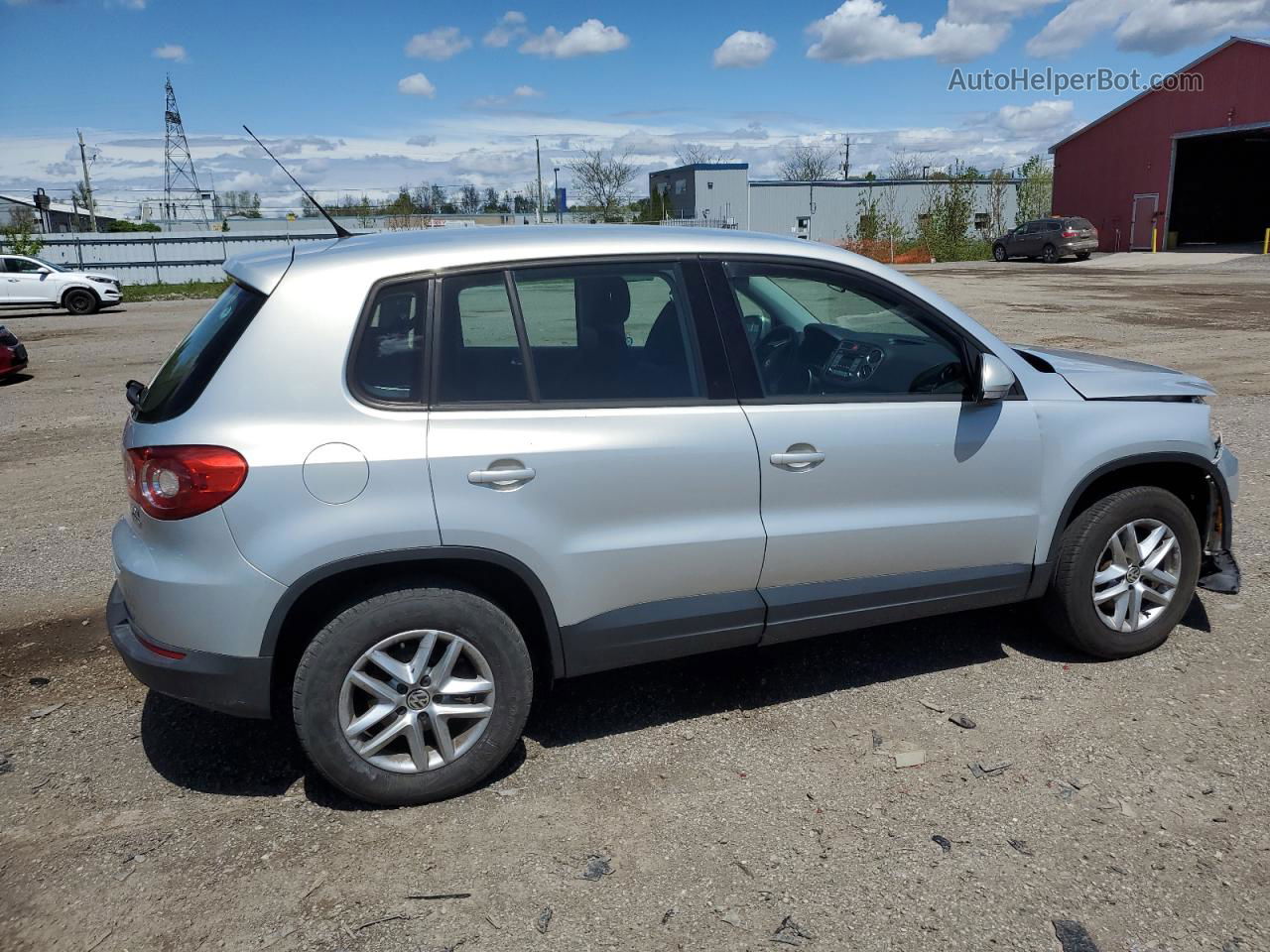 2010 Volkswagen Tiguan Se Silver vin: WVGBV7AX0AW513709