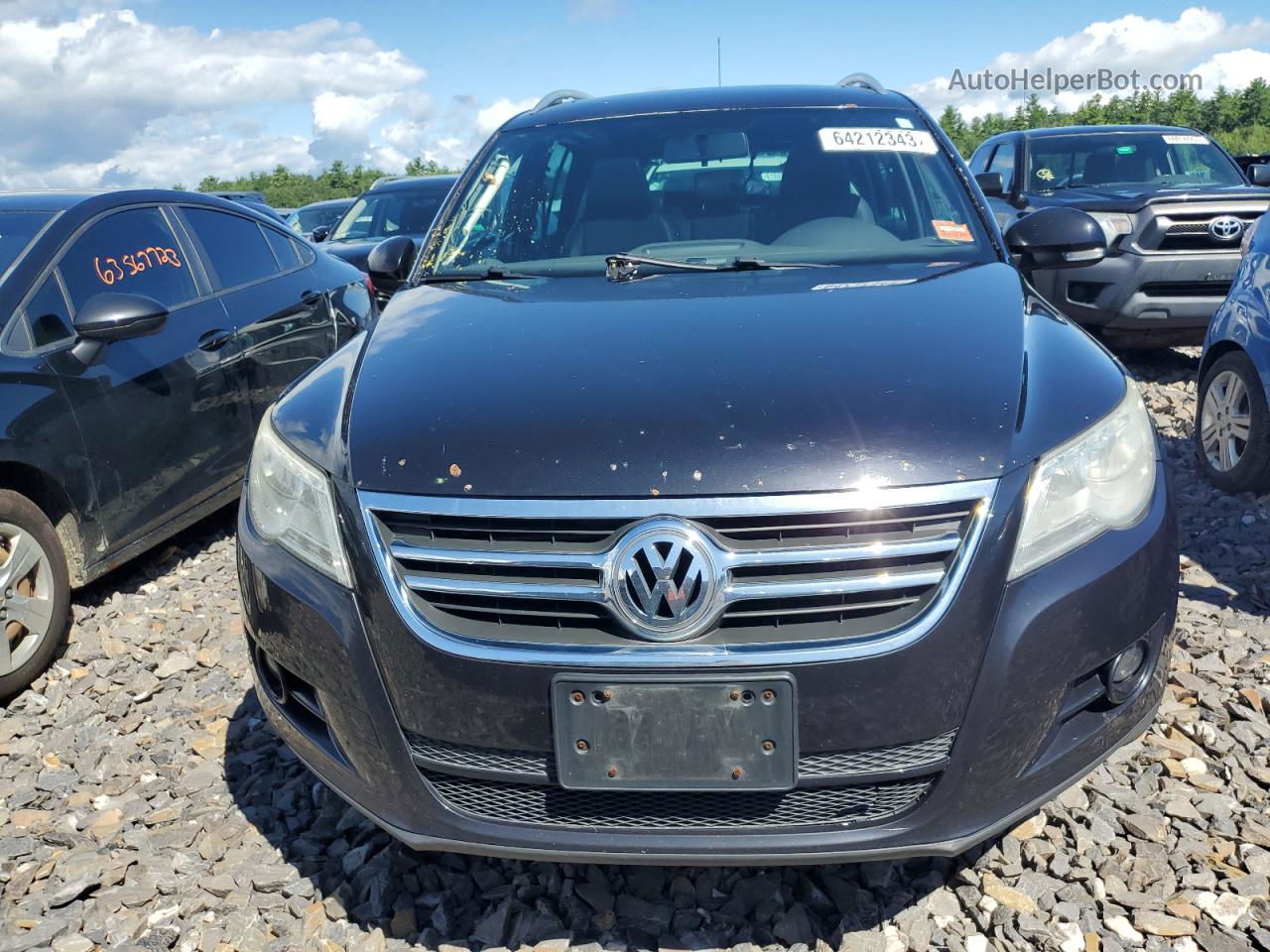 2010 Volkswagen Tiguan Se Black vin: WVGBV7AX0AW516514