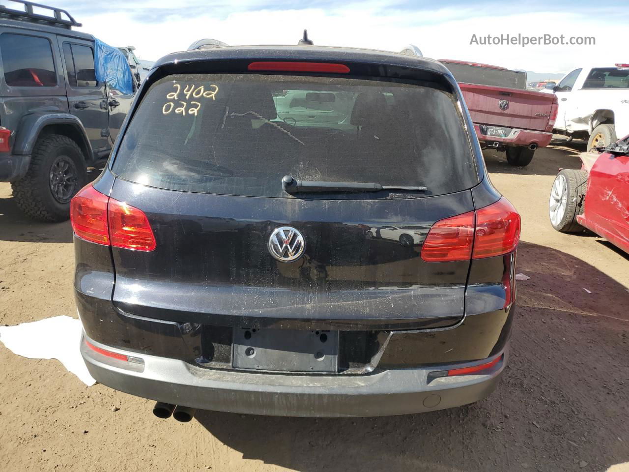 2013 Volkswagen Tiguan S Black vin: WVGBV7AX0DW503458