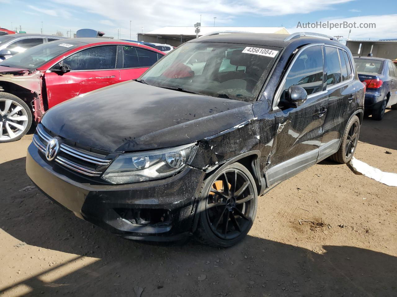 2013 Volkswagen Tiguan S Black vin: WVGBV7AX0DW503458