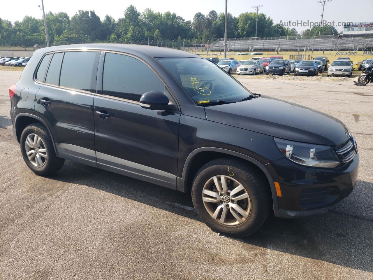 2013 Volkswagen Tiguan S Black vin: WVGBV7AX0DW504075