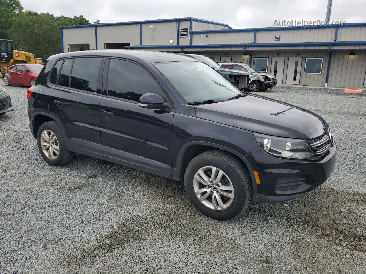 2013 Volkswagen Tiguan S Black vin: WVGBV7AX0DW504075