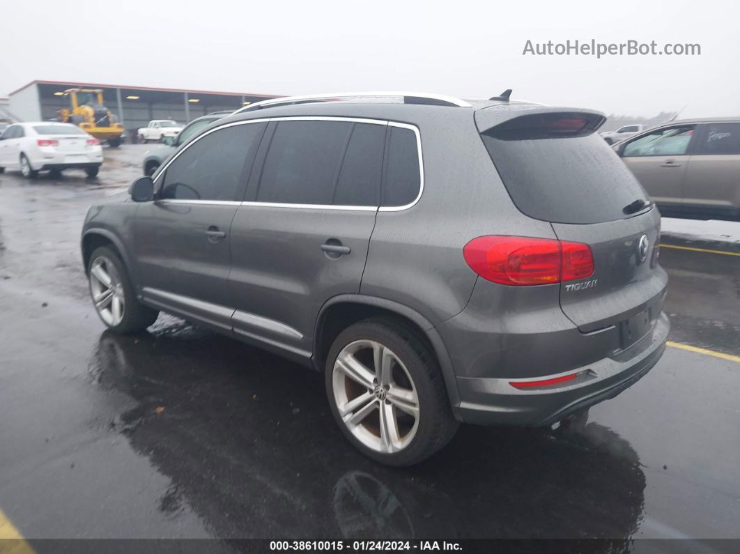 2016 Volkswagen Tiguan R-line Серый vin: WVGBV7AX0GW019648