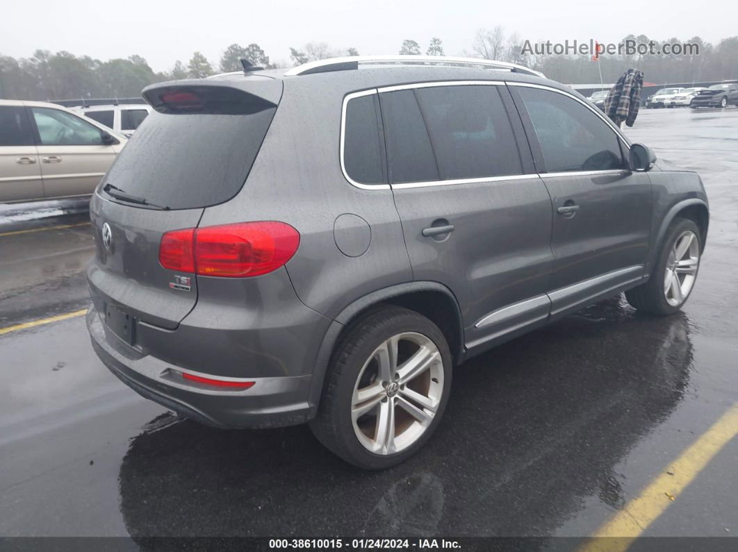 2016 Volkswagen Tiguan R-line Gray vin: WVGBV7AX0GW019648