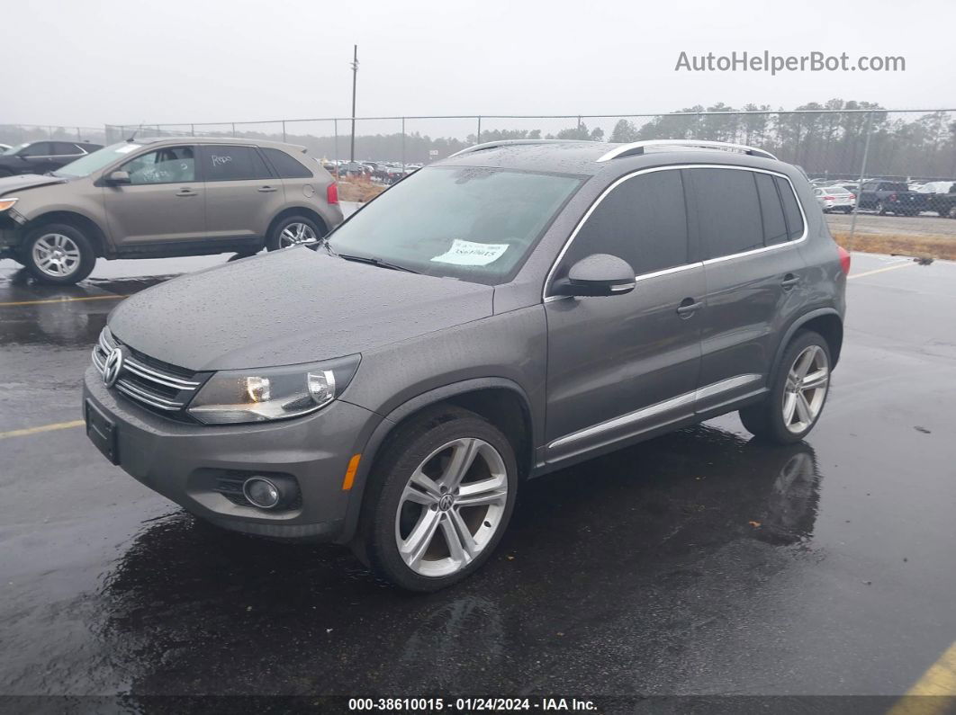 2016 Volkswagen Tiguan R-line Gray vin: WVGBV7AX0GW019648