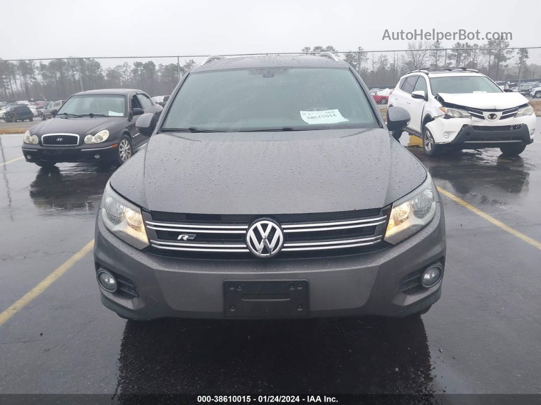 2016 Volkswagen Tiguan R-line Gray vin: WVGBV7AX0GW019648