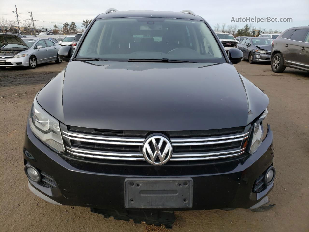 2016 Volkswagen Tiguan S Black vin: WVGBV7AX0GW508311