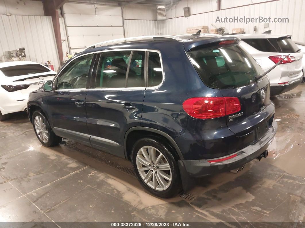 2016 Volkswagen Tiguan Se Blue vin: WVGBV7AX0GW526436