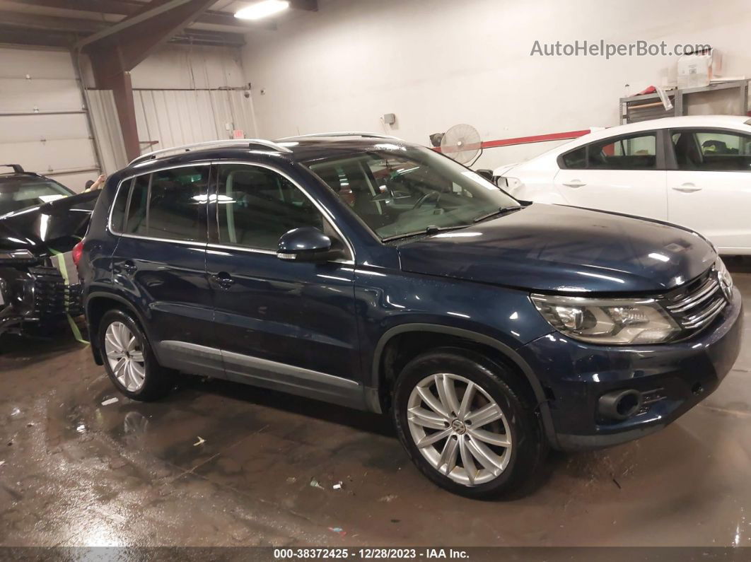 2016 Volkswagen Tiguan Se Blue vin: WVGBV7AX0GW526436