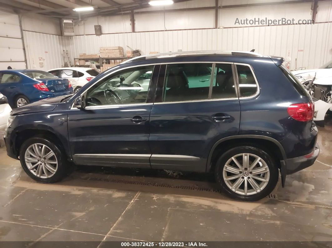 2016 Volkswagen Tiguan Se Blue vin: WVGBV7AX0GW526436