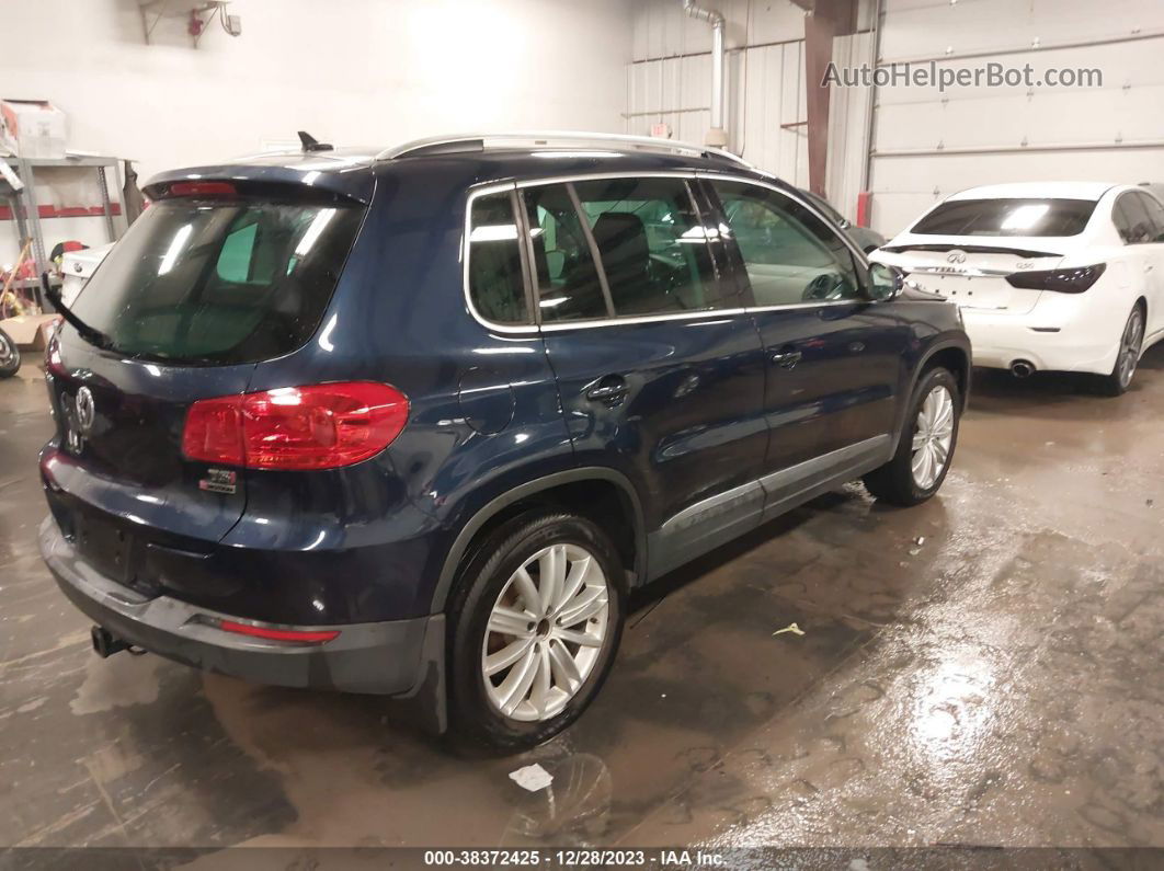 2016 Volkswagen Tiguan Se Blue vin: WVGBV7AX0GW526436