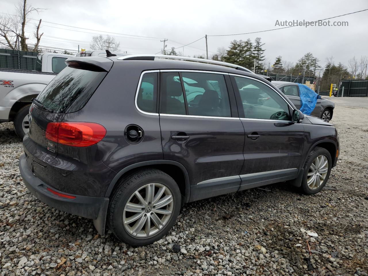 2016 Volkswagen Tiguan S Gray vin: WVGBV7AX0GW608831