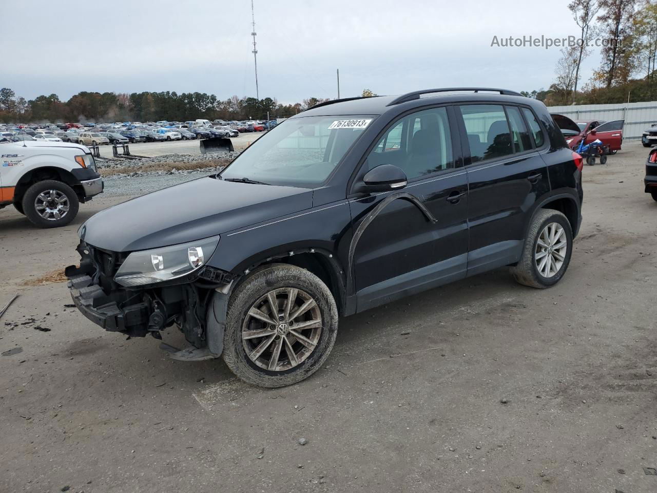 2017 Volkswagen Tiguan S Black vin: WVGBV7AX0HK053159