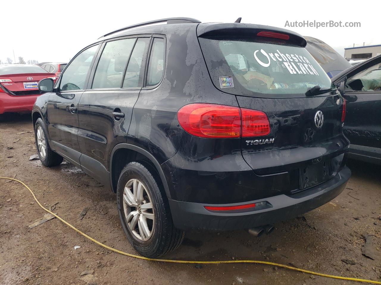 2017 Volkswagen Tiguan S Черный vin: WVGBV7AX0HW501201