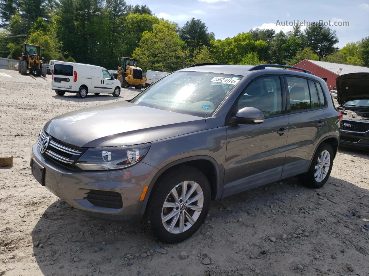 2018 Volkswagen Tiguan Limited  Gray vin: WVGBV7AX0JK002993