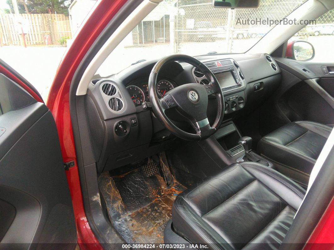 2010 Volkswagen Tiguan Se W/leather Red vin: WVGBV7AX1AW000677