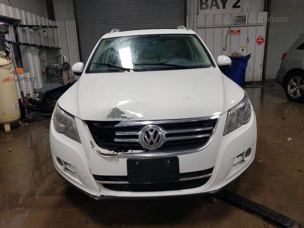 2010 Volkswagen Tiguan Se White vin: WVGBV7AX1AW520748