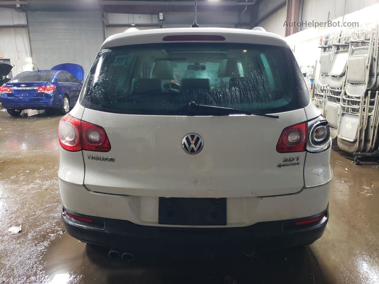 2010 Volkswagen Tiguan Se White vin: WVGBV7AX1AW520748