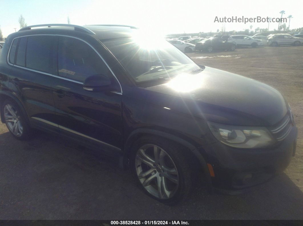 2013 Volkswagen Tiguan Sel Black vin: WVGBV7AX1DW537487