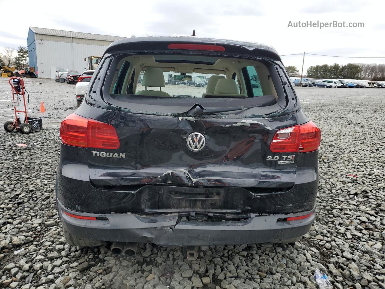 2013 Volkswagen Tiguan S Black vin: WVGBV7AX1DW550059