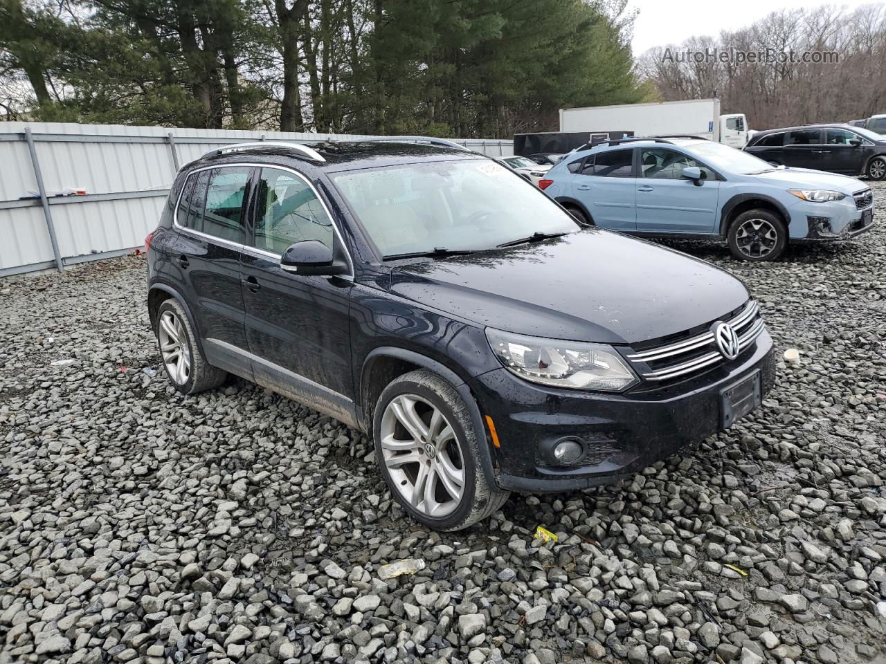 2013 Volkswagen Tiguan S Black vin: WVGBV7AX1DW550059