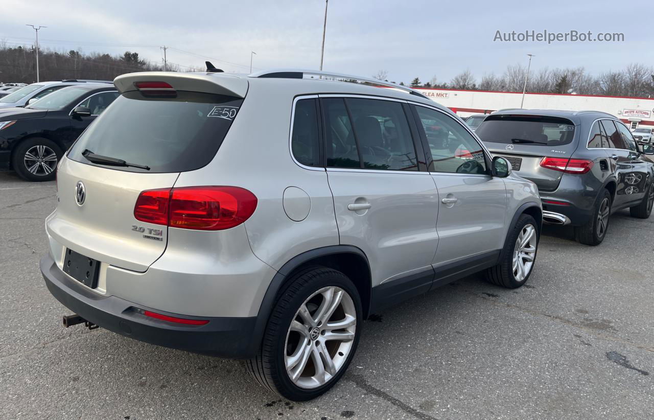 2013 Volkswagen Tiguan S Silver vin: WVGBV7AX1DW558193