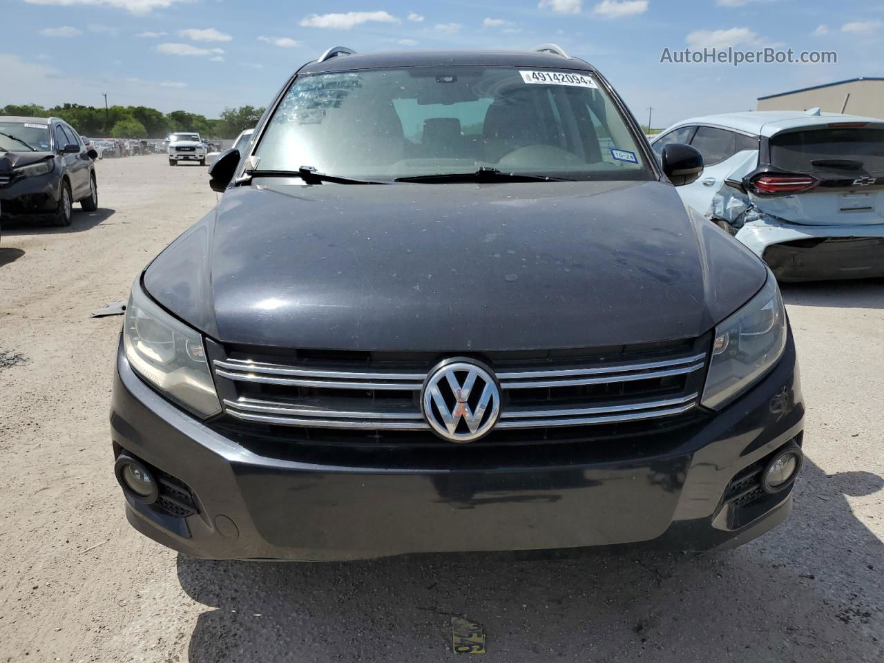 2016 Volkswagen Tiguan S Black vin: WVGBV7AX1GW529006