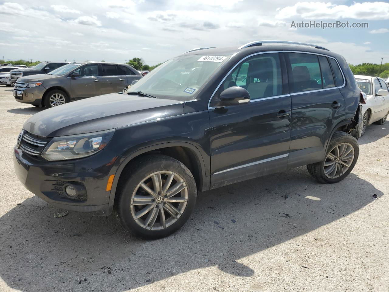 2016 Volkswagen Tiguan S Black vin: WVGBV7AX1GW529006