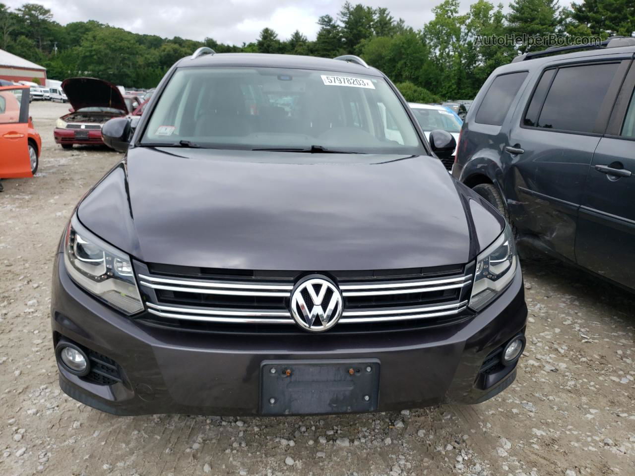 2016 Volkswagen Tiguan S Gray vin: WVGBV7AX1GW568453